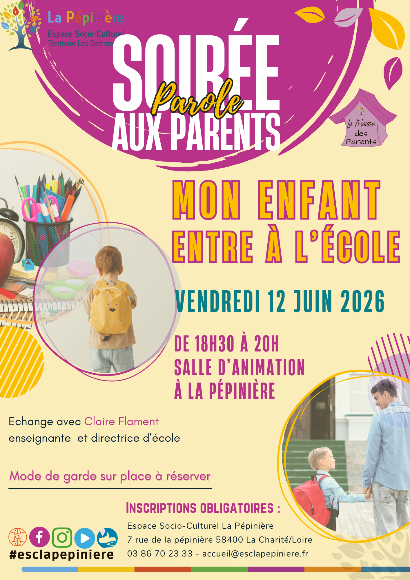 Mon enfant entre à l'école